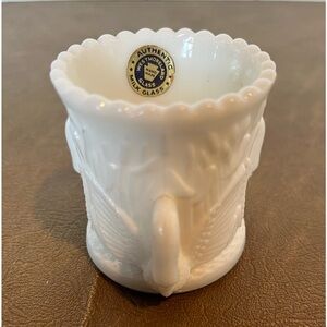 Vintage Westmoreland Milk Glass Swan Toothpick Holder